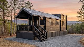 The Ozark - Virtual Tour - Real Log Cabin Park Model
Lancaster Cabins Ozark park model is 13 x 25 real log cabin with an 8 front porch. It has an optional loft and totals 286 square feet of intentionally-designed living space. You can see a virtual tour and comprehensive list of options and colors on our website at https://lancasterlogcabins.com/park-model-cabins/#ozark
Shipping anywhere in the continental USA! The Ozark - Virtual Tour - Real Log Cabin Park Model