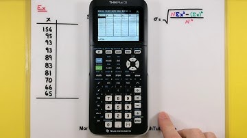 Statistics - Calculating standard deviation using a Ti83 or Ti84 calculator
