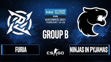 CS:GO - FURIA vs. Ninjas in Pyjamas [Nuke] Map 2 - IEM Katowice 2021 - Group B