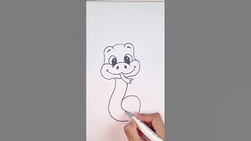 How to Draw a Snake - Coloring For Kids | Letter S #shorts