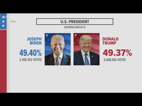 Joe Biden takes a slim lead over President Trump in Georgia
