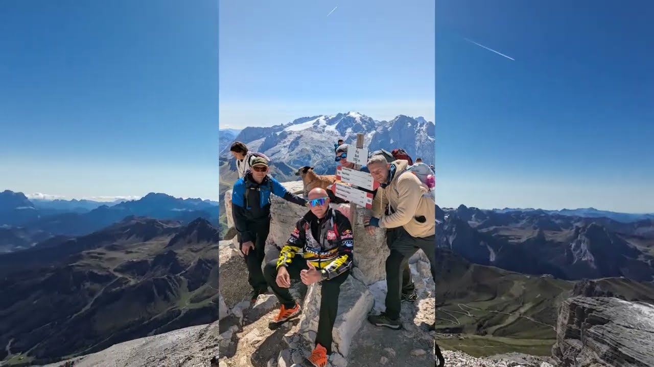 Dolomity dzień 2 i 3 emtb enduro Canazei - Pozza di Fassa, Catinaccio i trekking Piz Boe