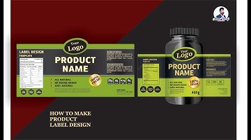 How to Create Supplement Label Design in CorelDraw  - Urdu / Hindi |#azam_farooqi