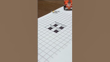satisfying 3d art 😮😱 / Easy 3d optical illusion drawing on graph paper / Easy Drawing on Graph Paper