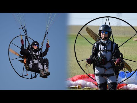 Adana'dan Mersin'e paramotor ile uçtu