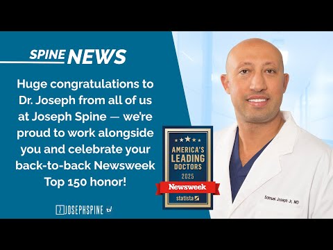 Dr. Samuel A. Joseph, Jr. Named to Newsweek's List of America's Top 150 Spine Surgeons for Second Consecutive Year