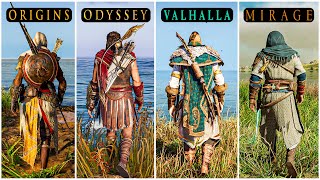 Assassin's Creed Origins VS AC Odyssey VS AC Valhalla VS AC Mirage  Which Game is Best?