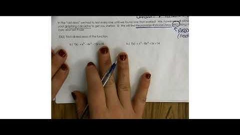 5 6 Find Rational Zeros Day 1 Video Lesson