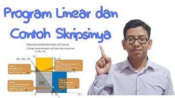 Linear Programming - Program Linear Beserta Contoh Skripsi - Riset Operasi Robi Awaluddin