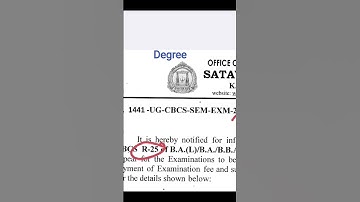 1st sem regular #satavahanauniversity ,#degree ,