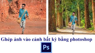 Cách ghép ảnh vào khung cảnh bất kỳ bằng photoshop [ Tinh Dầu Bưởi Thiên Hoa Xuân ] screenshot 1