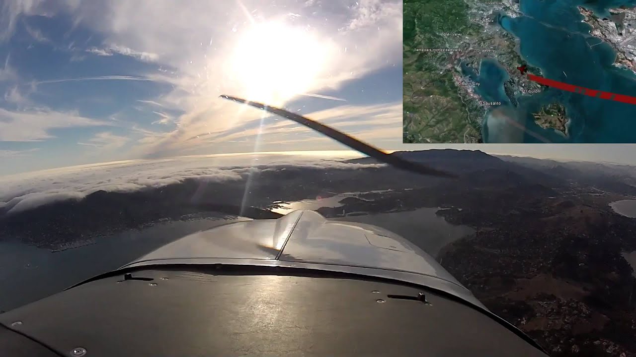 Bay area flight tour with moving map