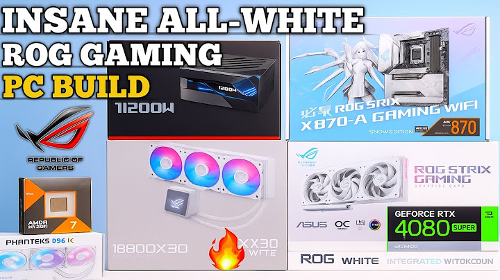 INSANE All-White ROG Gaming PC Build 🔥 | R7 9800X3D + RTX 4080 SUPER Raptor OC!