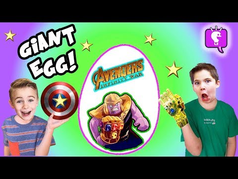 Thumbnail for GIANT AVENGERS EGG with Nerf Blasters and Infinity LEGO Toy Surprises by HobbyKids
