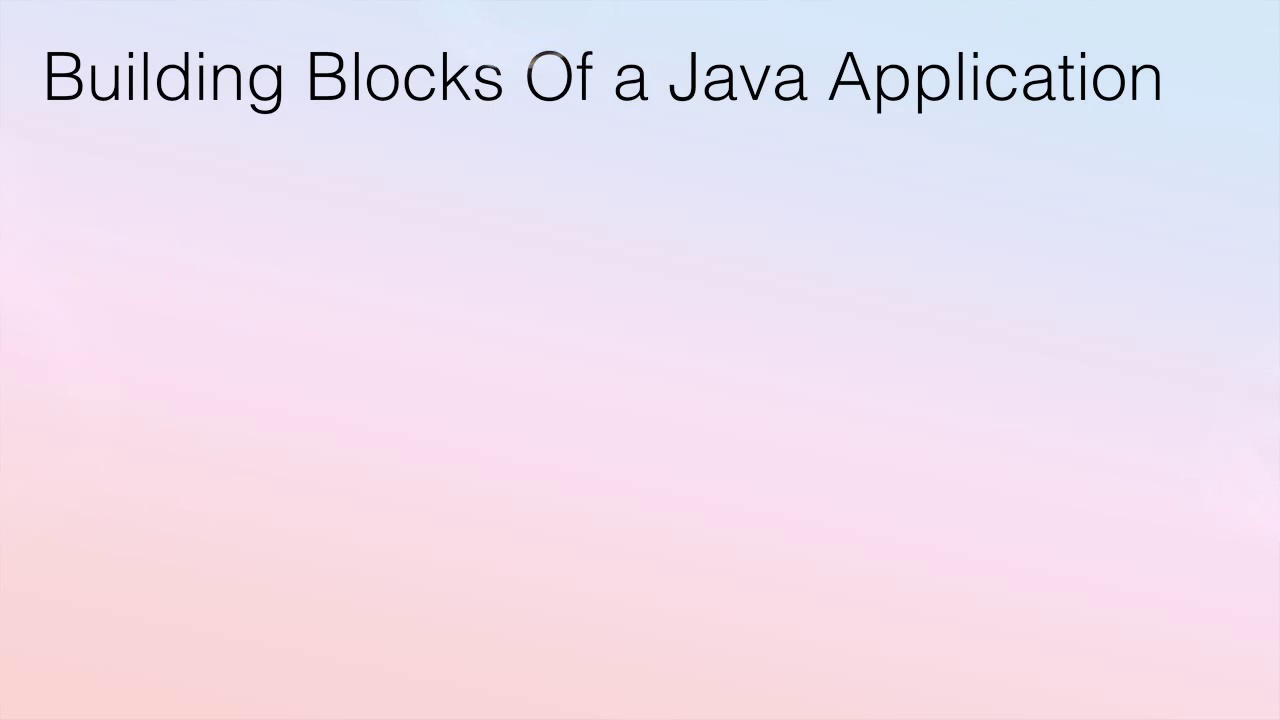 Java beginniner tutorial - 1 Building blocks in java,class,variables ...