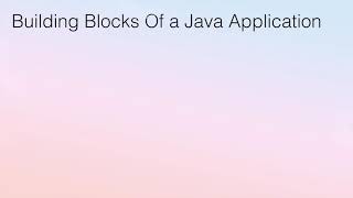 Java beginniner tutorial - 1       Building blocks in java,class,variables,methods and more...