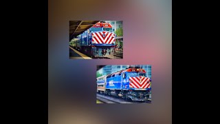 TWO METRA TRAIN ARRIVALS & TWO DEPARTURES IN ONE: Union Pacific/North Line - Davis St. Station