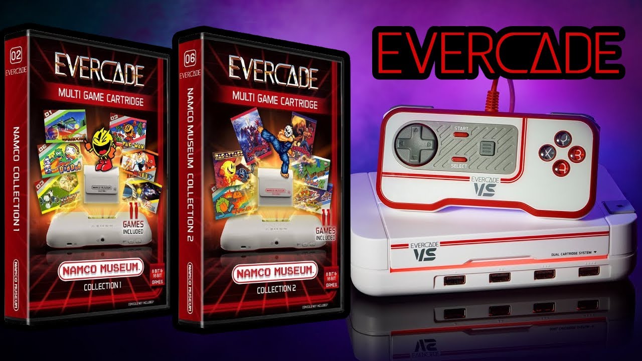 Namco Museum Collection 1 & 2 on Evercade VS LIVE - YouTube