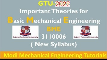 GTU BME NEW SYLLABUS IMP EXAM 2022|GTU BME|BASIC MECHANICAL ENGINEERING IMPORTANT THEORY GTU|GTU IMP