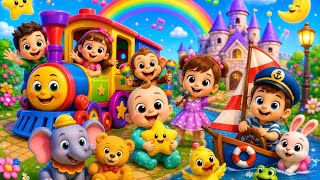 Nursery Rhyme Compilation 🎵 | Itsy Bitsy, Wheels on the Bus, Row Row &amp; More | Cocomellon TV
