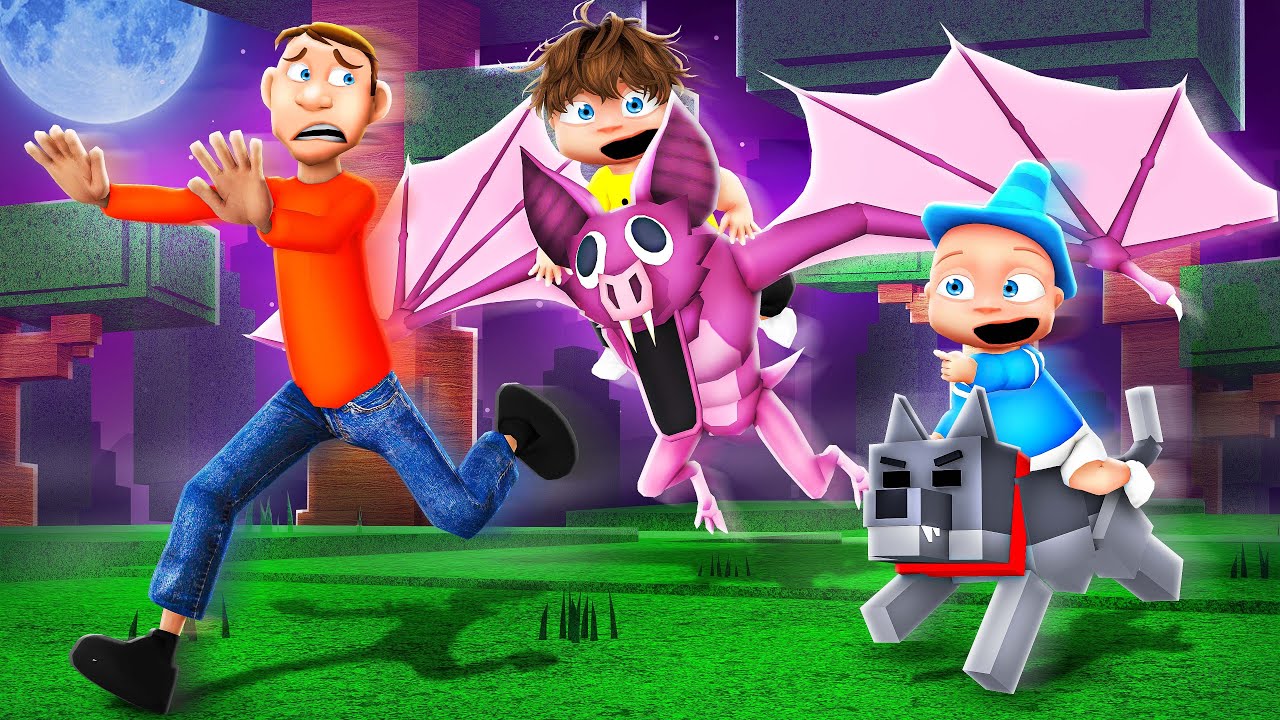 Taming EVERY ANIMAL to Prank My DADDY! (99 Nights in The Forest)