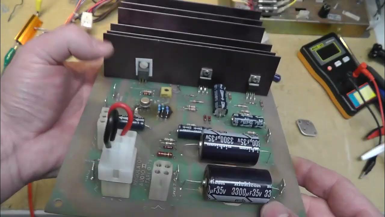 Atari Audio Regulator AR2 Repair & Rigol DS1054 Oscilloscope Hole We Go
