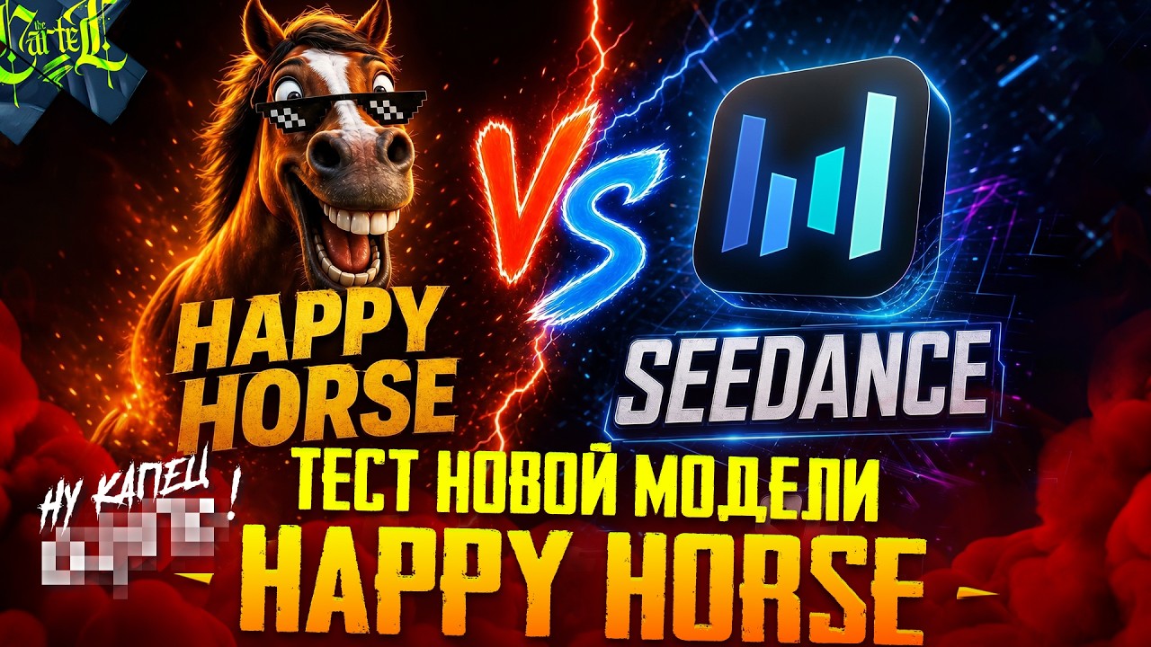 HAPPY HORSE STRESS TEST | COMPARISON WITH SEEDANCE 2.0 | HOW TO GENERATE VIDEO IN A NEURAL NETWOR...