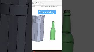 BLOW MOULDING! #viral #petplastic #blowmoulding #solidworks #3d #assembly #ejector #pressure #art