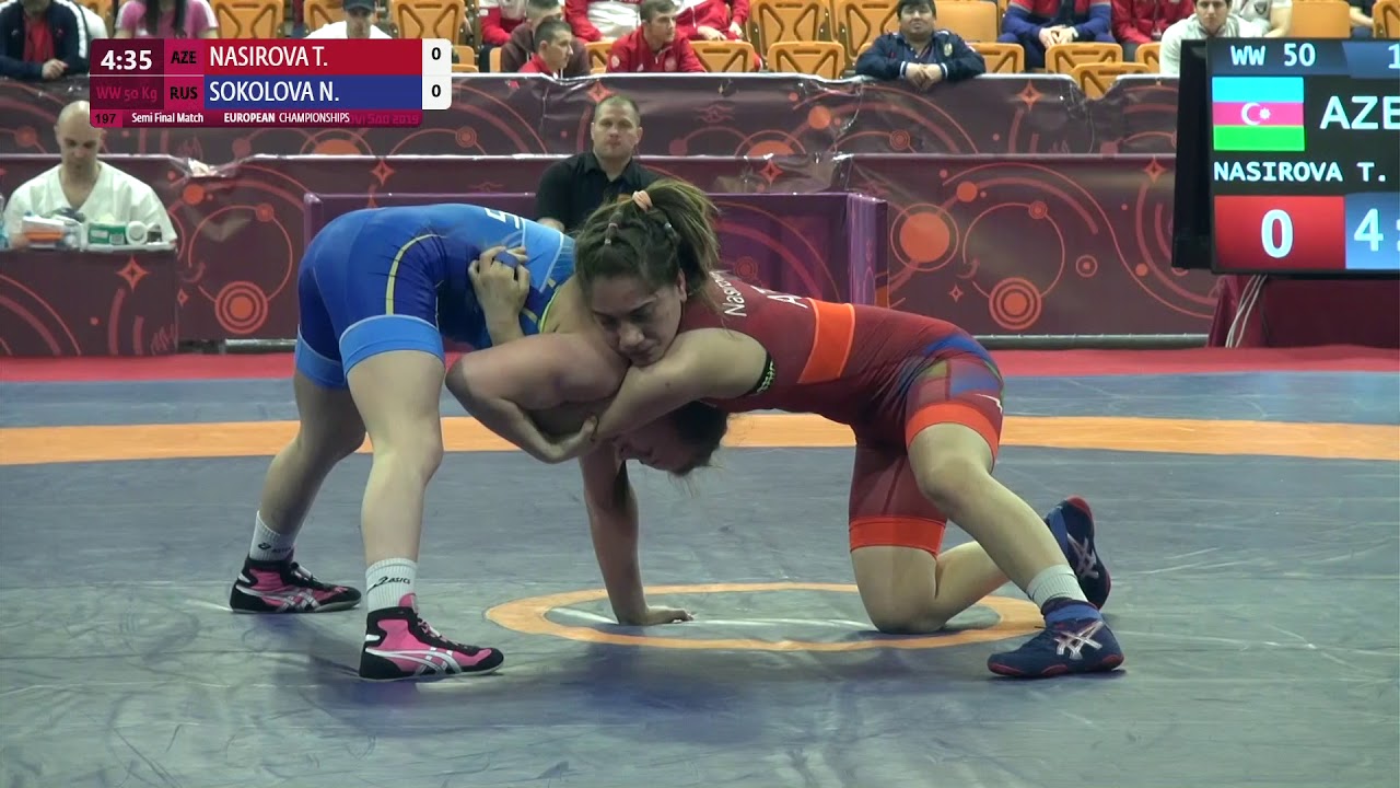 1/2 WW - 50 kg: T. NASIROVA (AZE) v. N. SOKOLOVA (RUS)