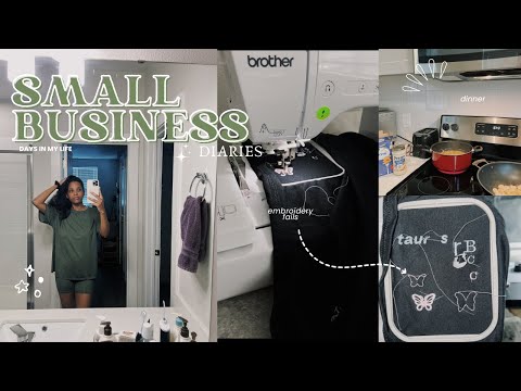 studio vlog | embroidery fails, cleaning, laundry + more!