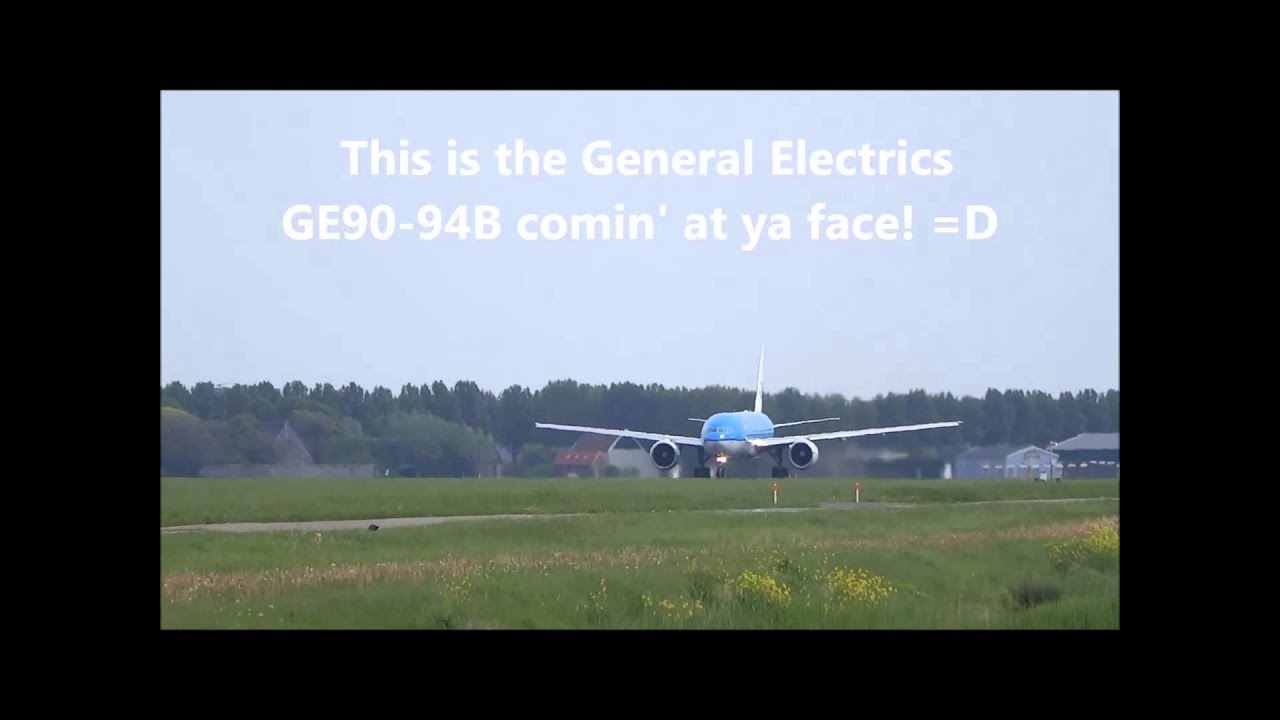 Great GE90 sound! KLM 777-206ER take-off Schiphol!