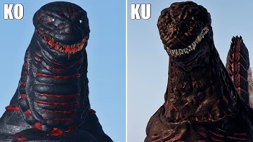 Kaiju Universe vs Kaiju Online Shin Godzilla Comparison