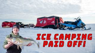 Ice Fishing Lake Winnipeg Greenbacks - Ice Camping Adventure