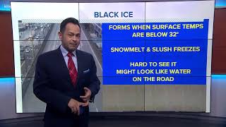 Black ice a concern for Tuesday morning commute