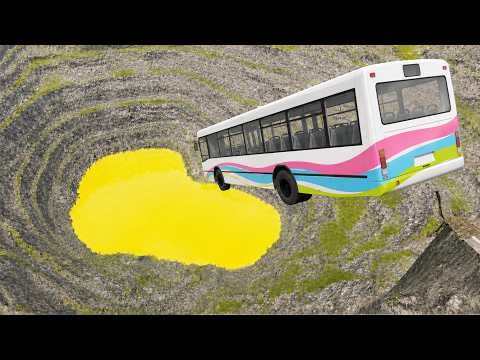 BeamNG.Drive - Leap Of Death Car Jumps and Falls Crashes #49