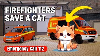 Emergency Call 112 - German Firefighters Cat Rescue 4K