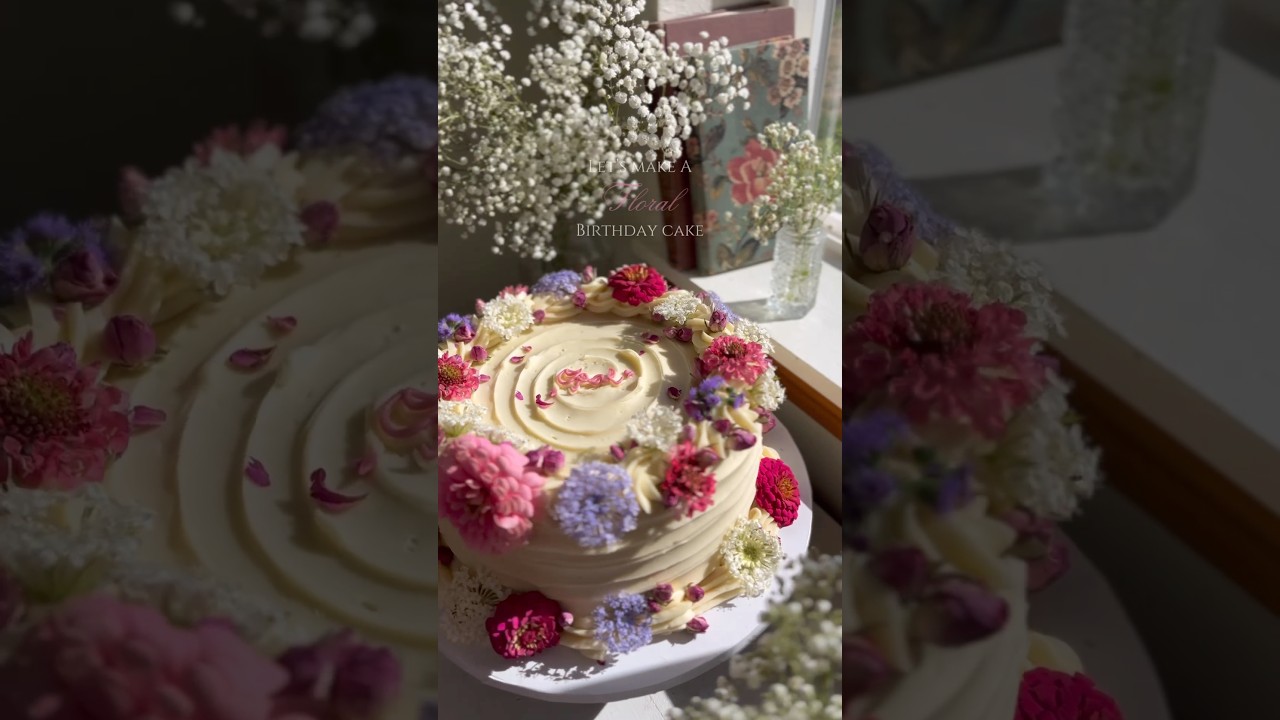 🌸Precious floral cake order🌸 