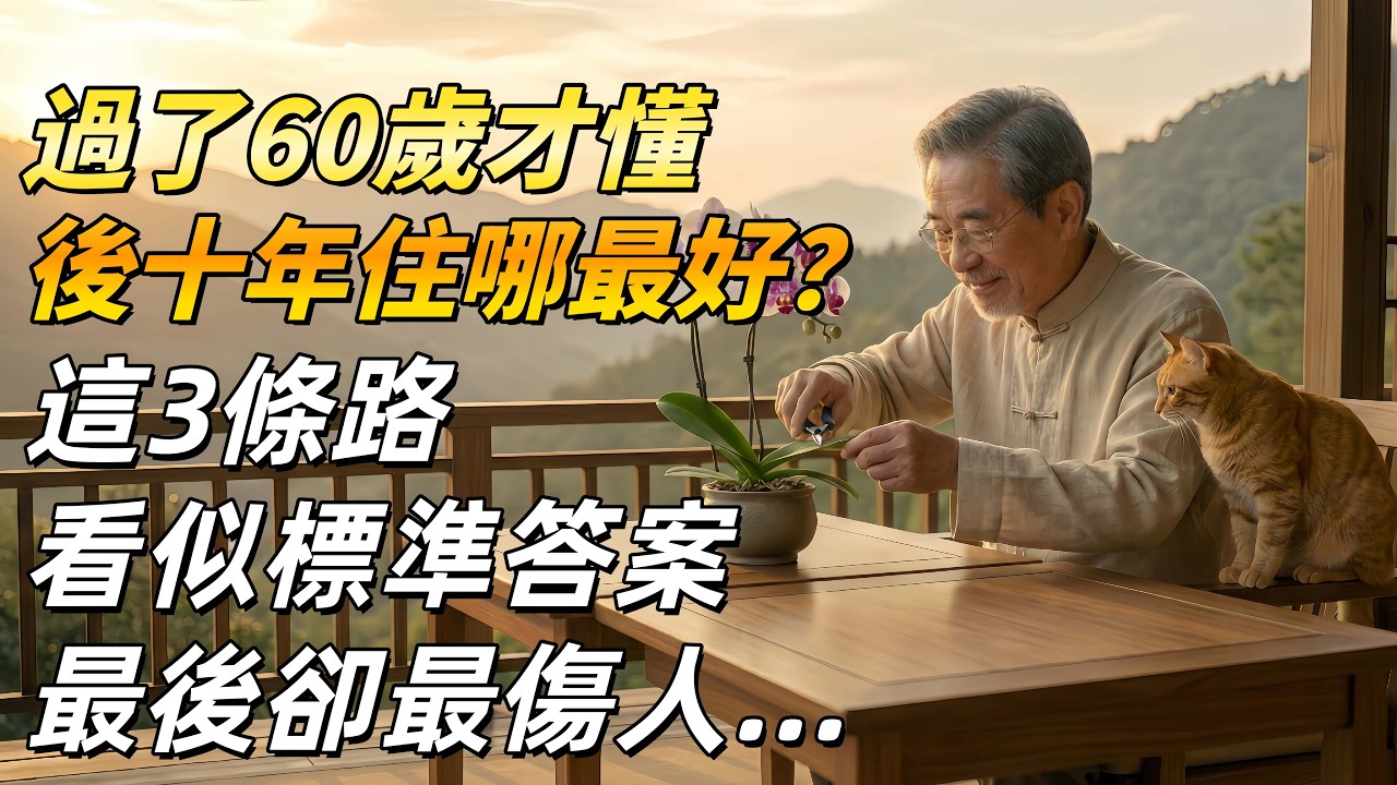 過了60歲才懂，後十年住哪最好？這3條路看似標準答案最後卻最傷人...