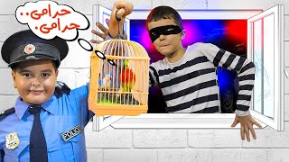 شرطة الاطفال الابطال تمسك الحرامي وتضعه بالسجن 68 #اطفال #اغانى#العاب #شرطة