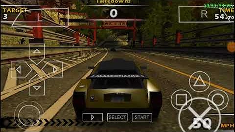 Burnout Dominator on PPSSPP - android full speed 100% + settings