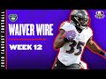 2020 Fantasy Football Rankings - Week 12 Top Waiver Wire Players To Target - Fantasy Football Advice