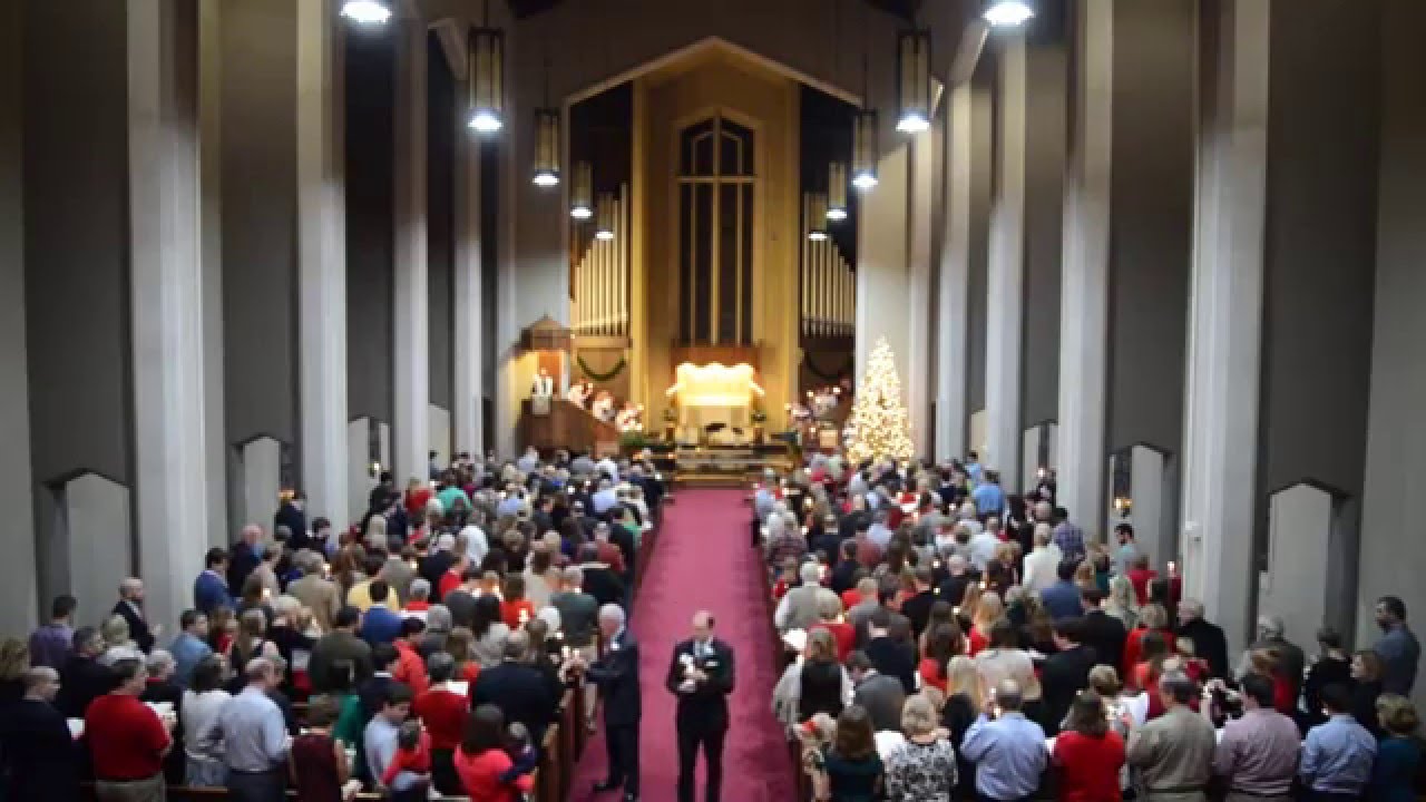 Christmas Eve at St. James UMC Silent Night with candles. YouTube