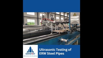 🔍Flawless Integrity in Every Weld: Ultrasonic Testing of ERW Steel Pipes #steelpipes #factory