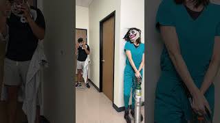 Patient is pranked by scary face nurse #shorts