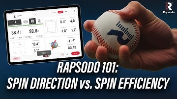 Rapsodo 101: Spin Direction vs Spin Efficiency