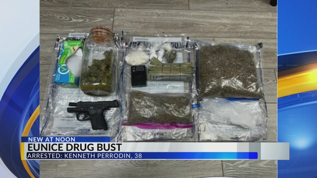 Eunice man arrested in Tuesday evening drug bust - YouTube