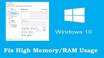 How to Fix High Memory/RAM Usage in Windows 10