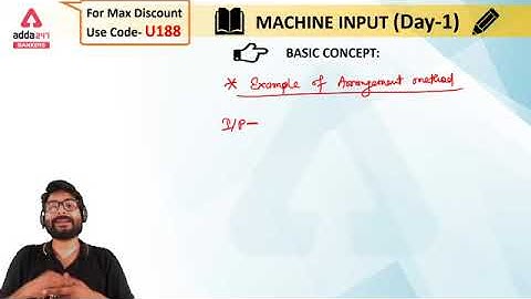 Machine Input Output Basic Concepts Reasoning (P-1) | Adda247 Banking Classes | Lec #58