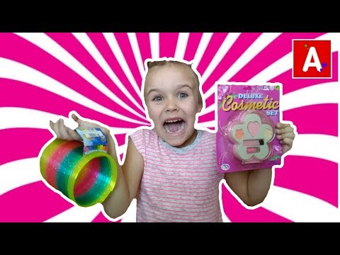 РАСПАКОВКА ДЕТСКОЙ КОСМЕТИКИ И САМАЯ БОЛЬШАЯ ПРУЖИНКА В МИРЕ!!!😙