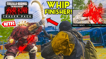 NEW Tracer Pack SKAR KING BUNDLE has CRAZY WHIP FINISHER in MW3 WARZONE (Godzilla x Kong New Empire)